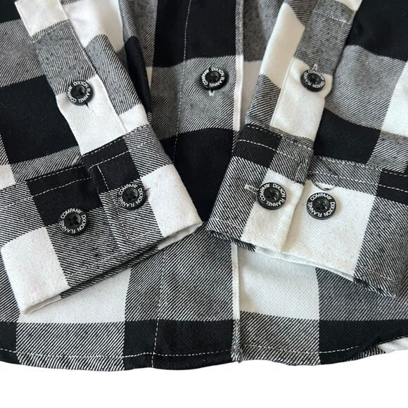 Dixxon Flannel The Gringo Plaid Long Sleeve Button Down Shirt Women Size M - Picture 3 of 8